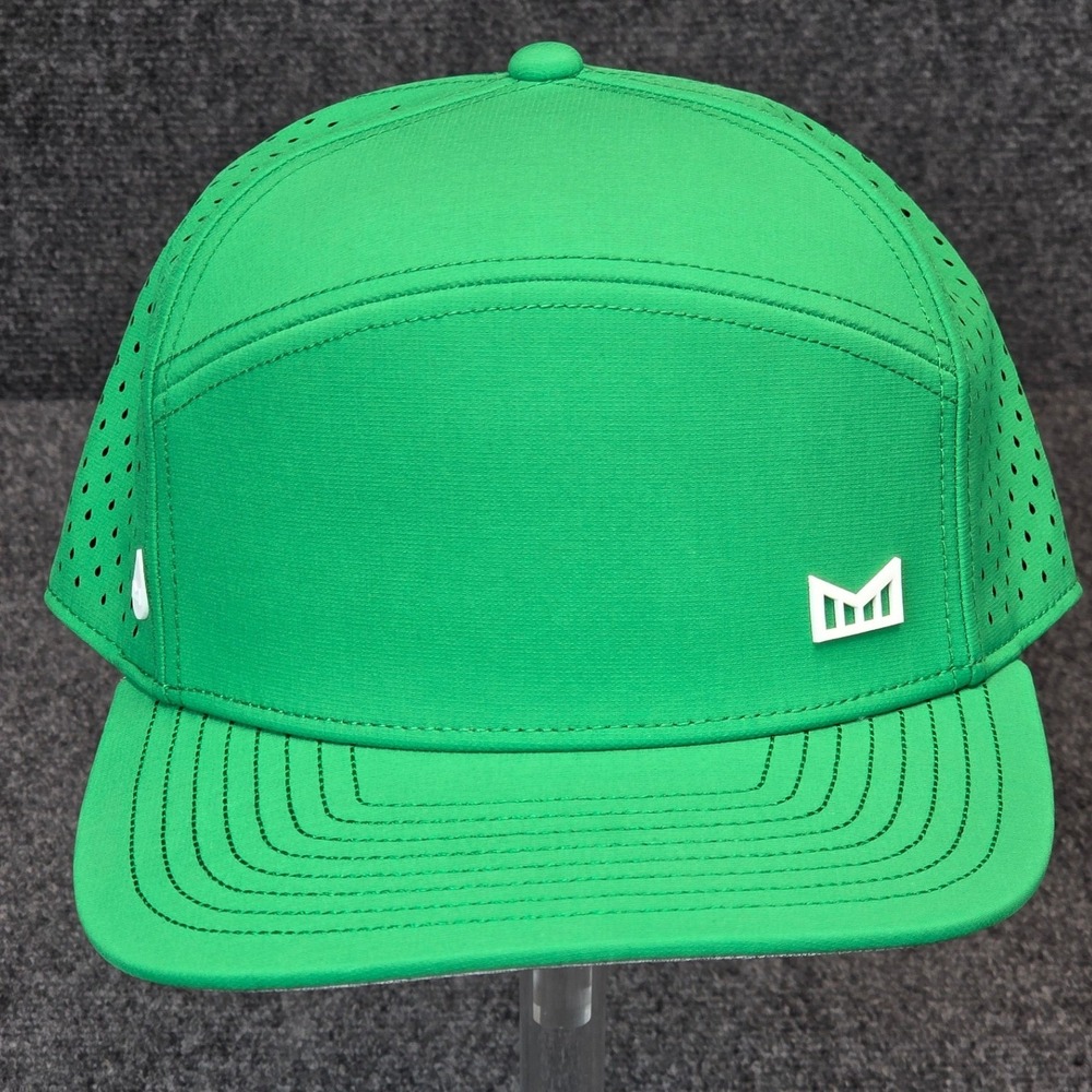Melin Trenches Hydro Green Snapback Hat Perforated Performance Cap Classic Size